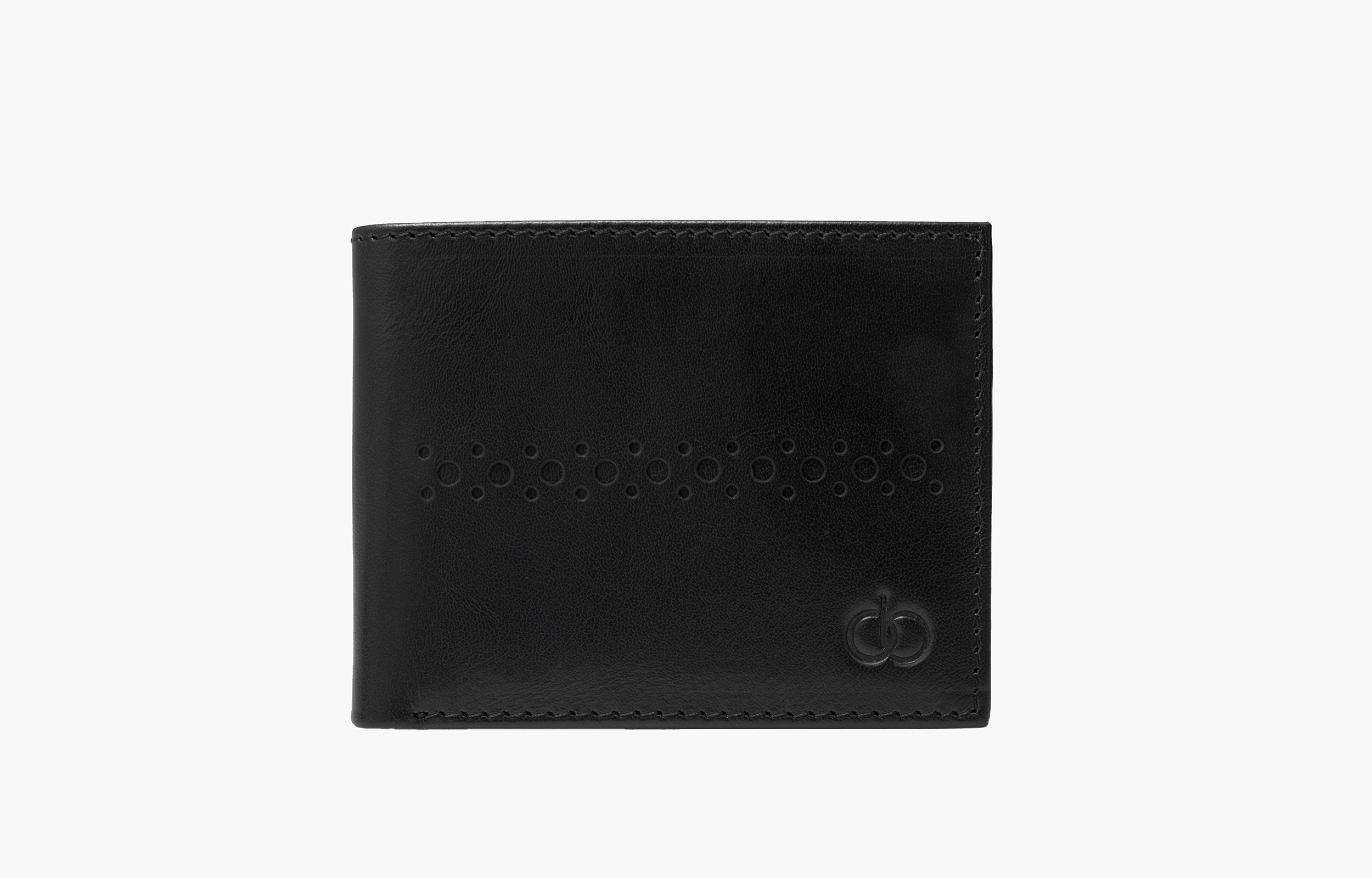Pluto Midnight Black Leather wallet UK 1