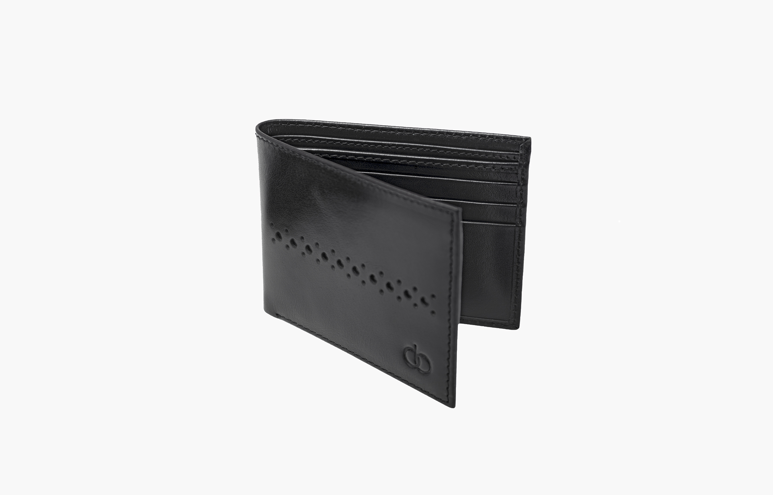 Pluto Midnight Black Leather wallet UK 4